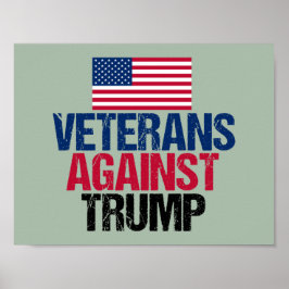 Póster Veteranos contra Trump