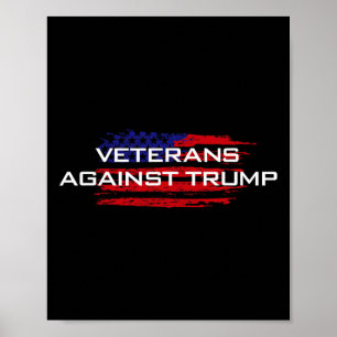 Póster Veteranos contra Trump - Anti-Trump