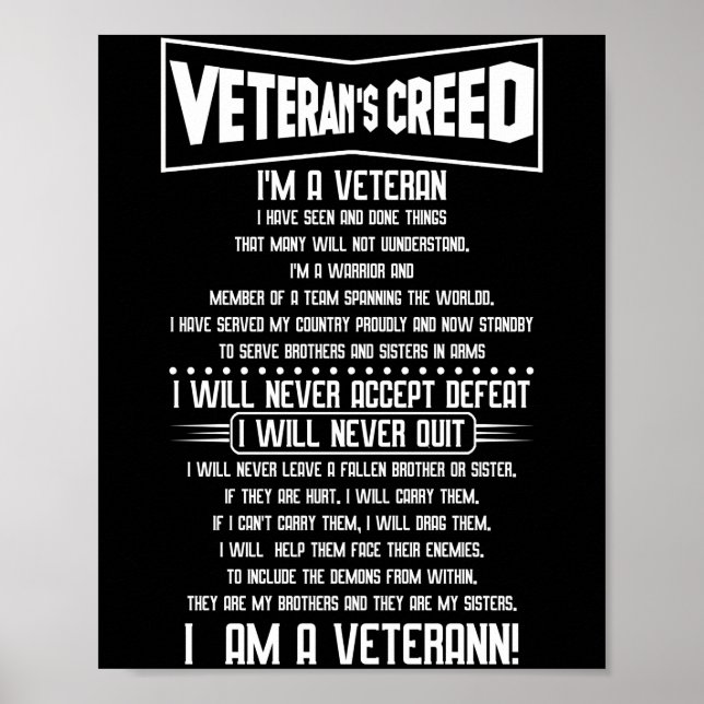 Póster Veteranos creyeron que soy veterano de la Independ (Frente)
