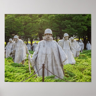Póster Veteranos de Guerra de Corea conmemorativos