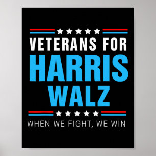 Póster Veteranos De Harris Wheimer 2024 Cuando Luchamos C