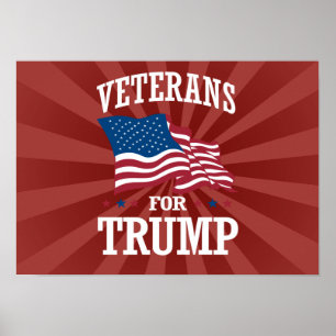 PÓSTER VETERANOS PARA TRUMP