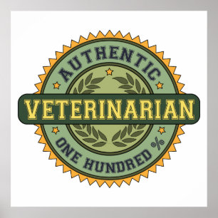 Póster Veterinario auténtico
