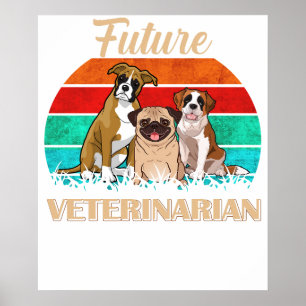 Póster Veterinario del Futuro - Adorables Veterinarios As