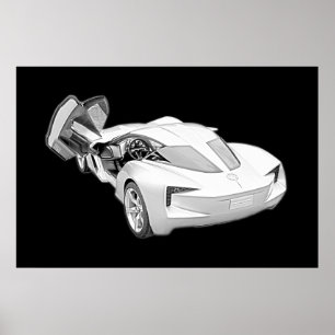 Póster Vette de concepto