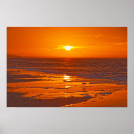 Póster Vezpacho en la playa al amanecer, Florida