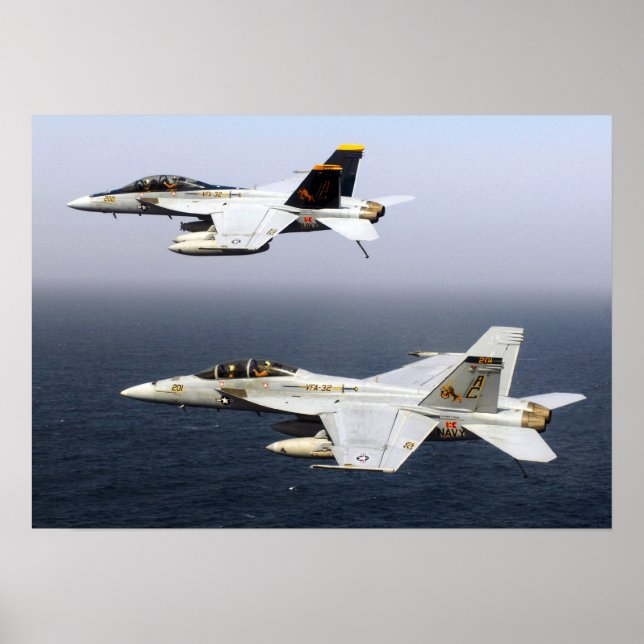Póster VF-32 espada F-14 (Frente)