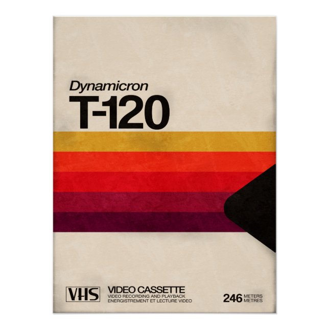 Póster VHS Cassette 80s (Anverso)