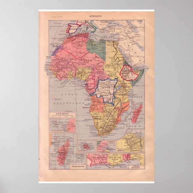 Póster VI.ᵉʳ histórico África de 1920 (Frente)
