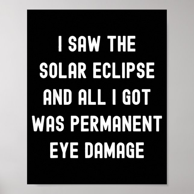 Póster Vi cita de eclipse solar total (Frente)