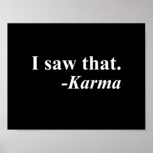 Póster Vi eso. - Karmas