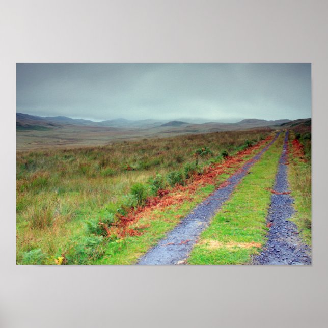 Póster Vía de la Isla de Jura, Escocia (Frente)