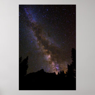 Póster Vía Láctea estrellada, California