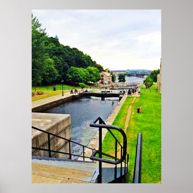 Póster Vía navegable Rideau Canal. ¡Hazte con una en Zazz (Frente)