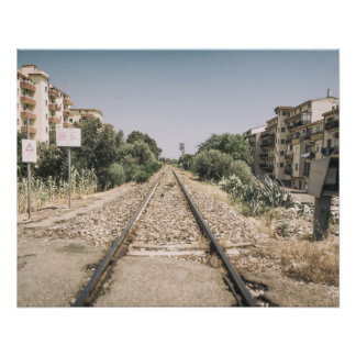 Póster Vía única en el sur de Italia