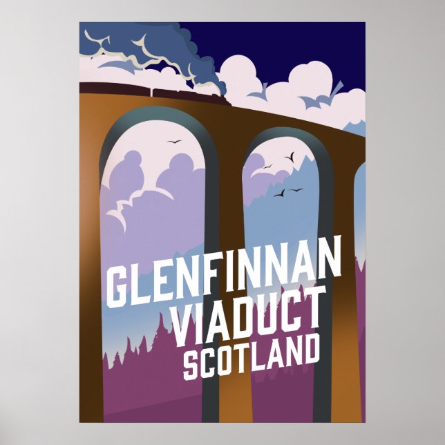 Póster Viaducto de Glenfinnan Escocia (Frente)