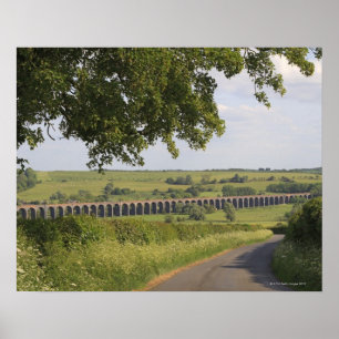 Póster Viaducto Harringworth, Rutland. También conocido c