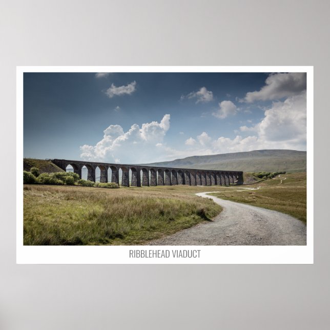Póster Viaducto Ribblehead, Ribblehead, Yorkshire, Inglat (Frente)