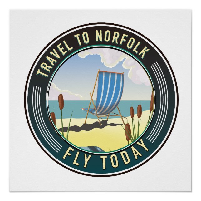 Póster Viaja a Norfolk - Vuela hoy (Anverso)