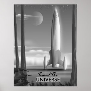 Póster Viaja por el Universo Mono (edición limitada de im