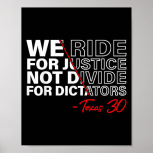 Póster Viajamos Por La Justicia No Dividimos Al Dictador