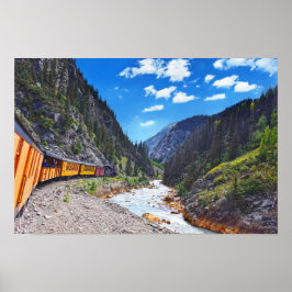 Póster Viajando en el tren de cosecha en Colorado