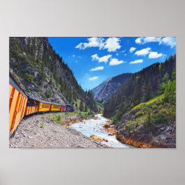 Póster Viajando en el tren de cosecha en Colorado