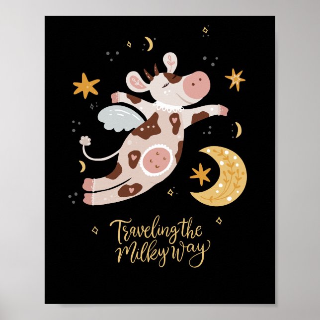 Póster viajando por el camino lechoso (Frente)