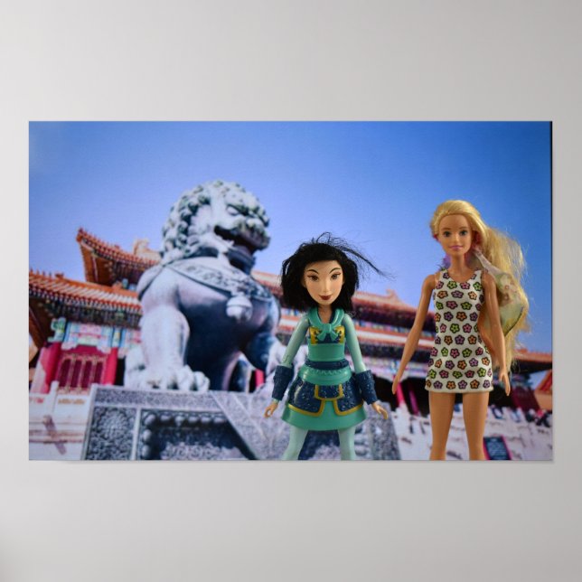 Póster Viajando por el mundo. China. (Frente)