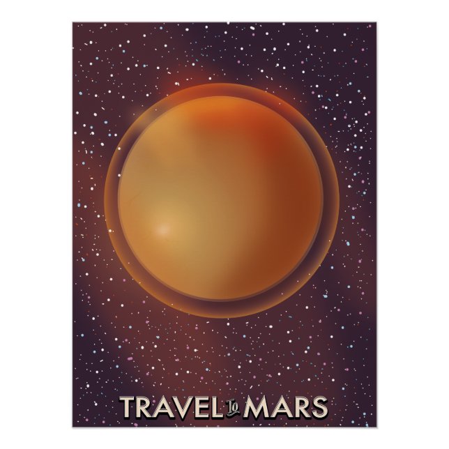 Póster Viajar a Marte (Anverso)
