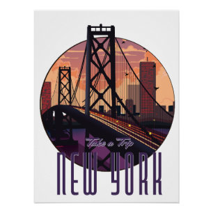 Póster Viajar a Nueva York