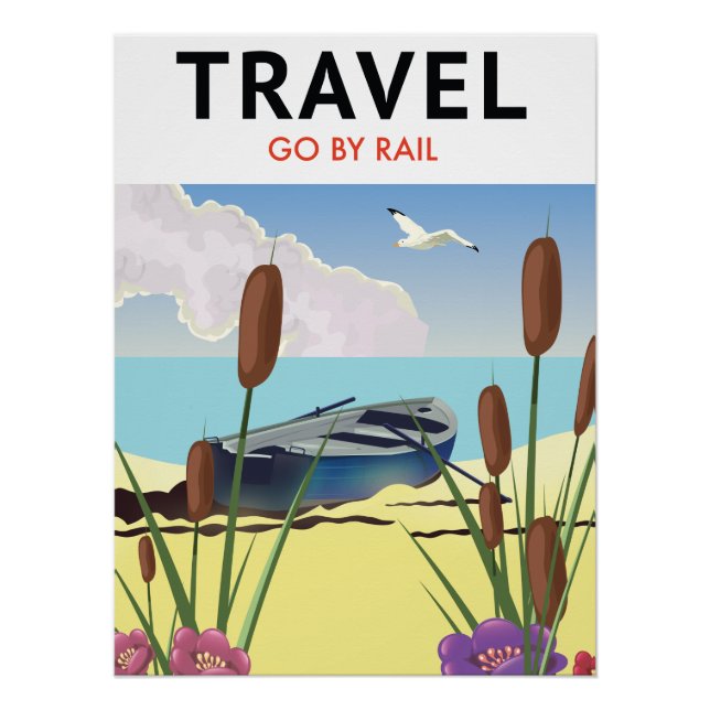 Póster Viajar en ferrocarril (Anverso)