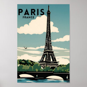 Póster Viajar en París