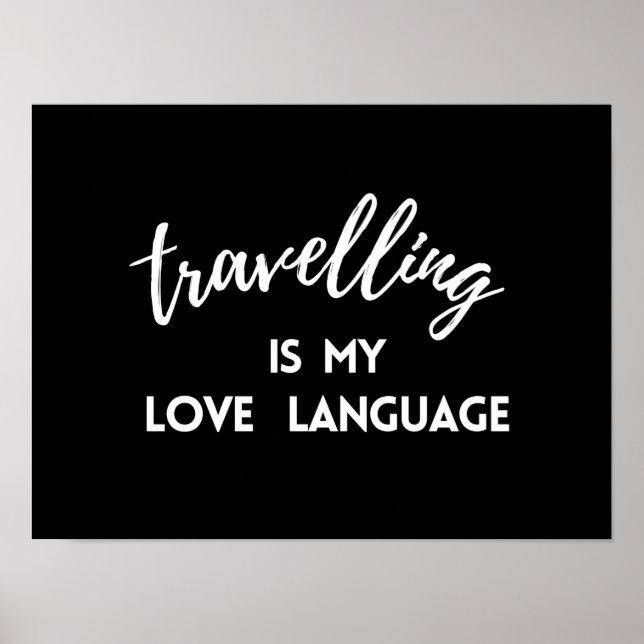Póster Viajar es mi lenguaje de amor (Frente)
