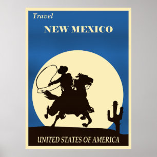 Póster Viajar Nuevo México