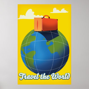 Póster Viajar por el mundo