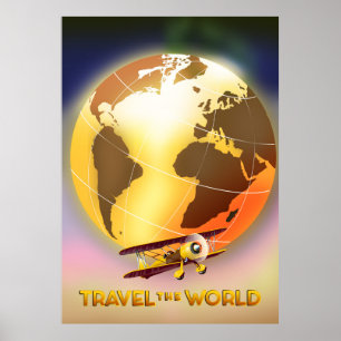 Póster Viajar por el mundo