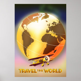 Póster Viajar por el mundo