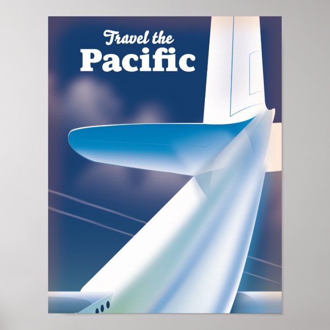 Póster Viajar por el Pacífico (Frente)