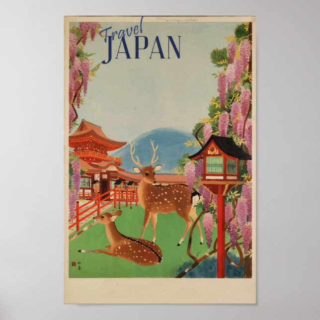 Póster Viajar por Japón (Frente)