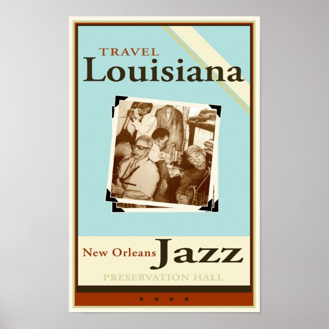 Póster Viajar por Louisiana (Frente)