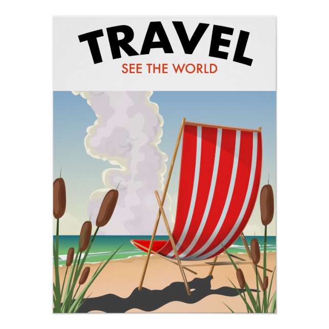 Póster Viajar Ver el Mundo (Anverso)