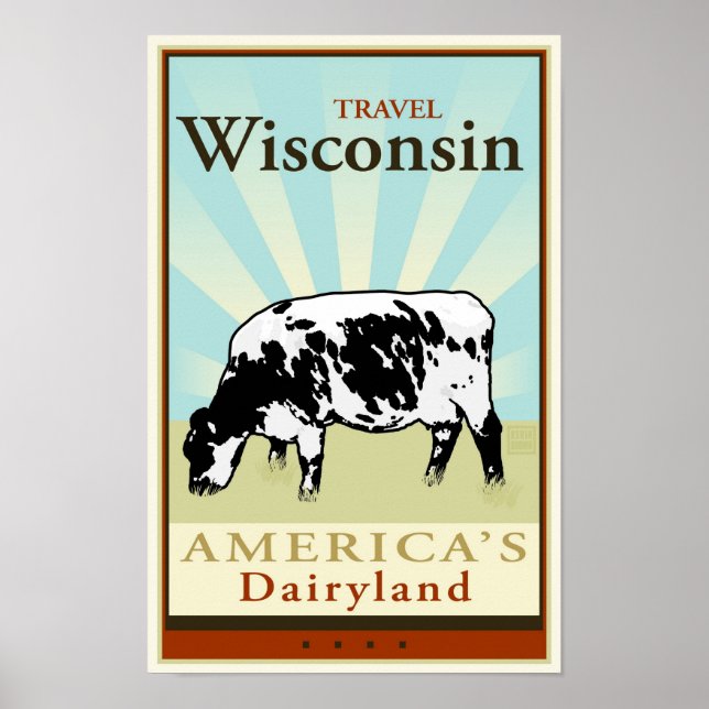 Póster Viajar Wisconsin (Frente)