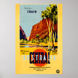 Póster Viaje a Australia 1918 CARTEL IMPRESO A5-A1 Vintag