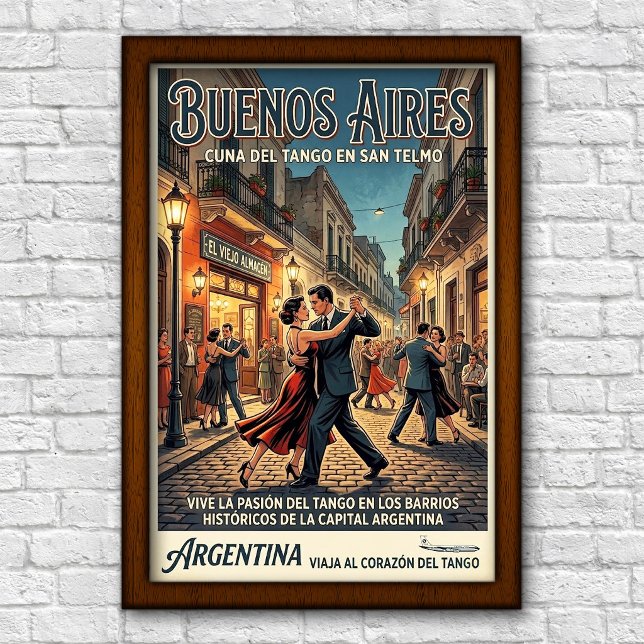 Póster Viaje a Buenos Aires, Argentina de la década de 19 (Subido por el creador)