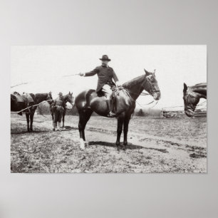 Póster Viaje a caballo de Roosevelt - 1907