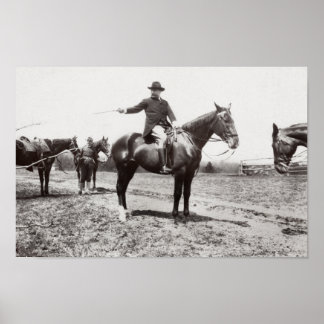 Póster Viaje a caballo de Roosevelt - 1907