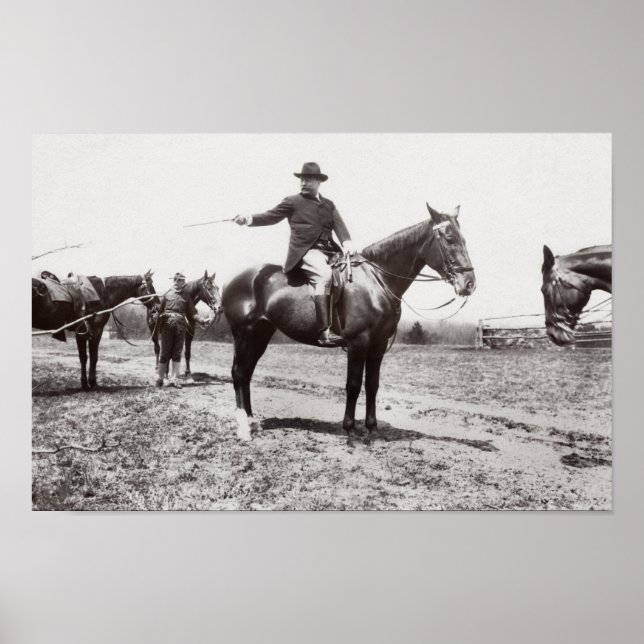 Póster Viaje a caballo de Roosevelt - 1907 (Frente)