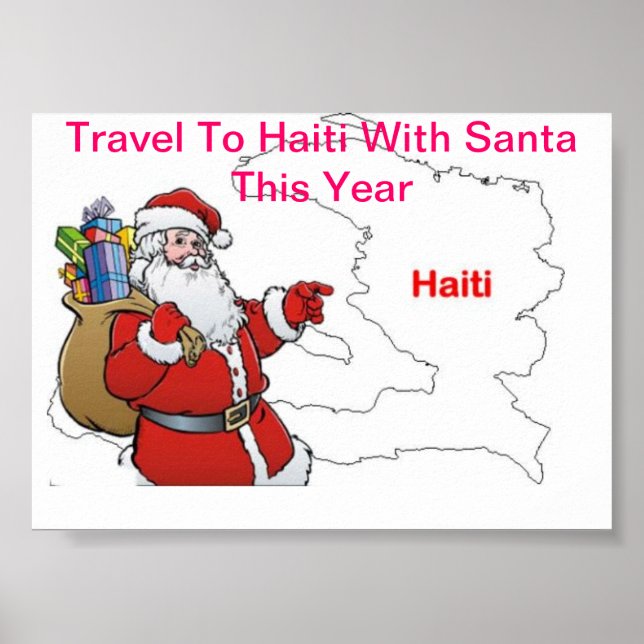 PÓSTER VIAJE A HAITÍ CON SANTA ESTE AÑO (Frente)