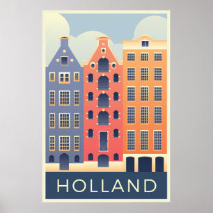 Póster Viaje a Holanda